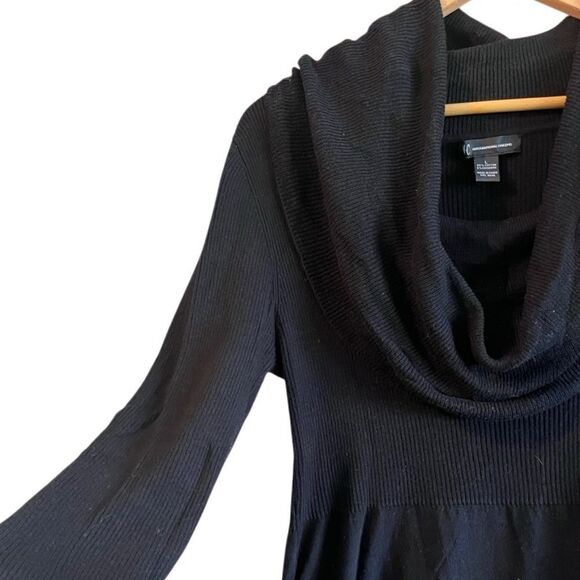 INC International Concepts Cowl Neck Sweater Black Size L - Picture 3 of 9
